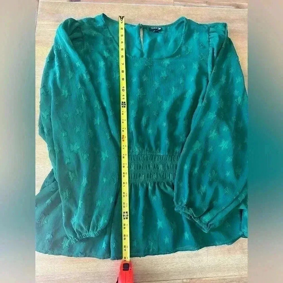 Torrid Emerald Green Star Top - Picture 2 of 7